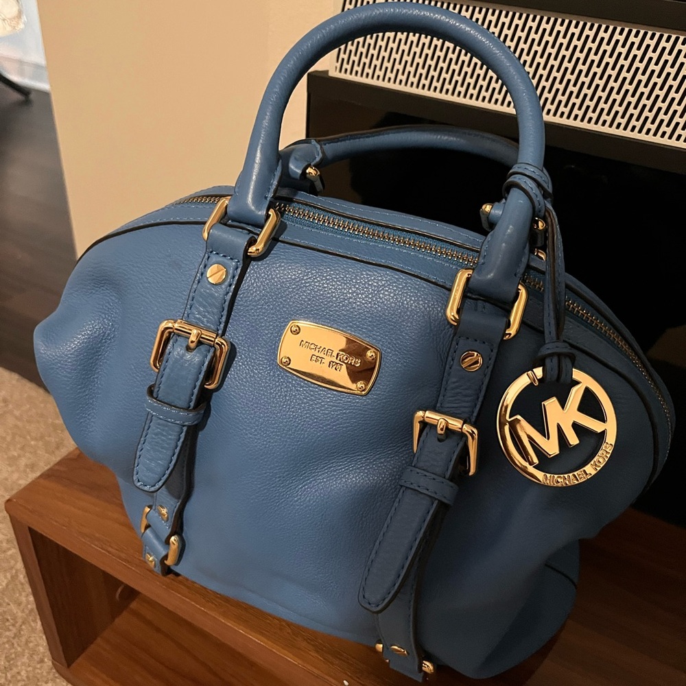 Michael Kors Vibrant Blue Satchel - Picture 2 of 5